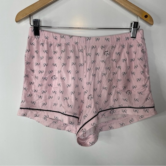 Kate Spade Bow Print Shorts Pajama Set Small - Picture 6 of 8